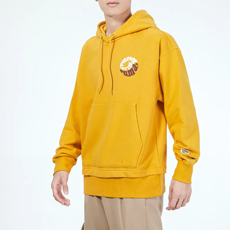 PUMA Sweatshirts Men Yellow-4