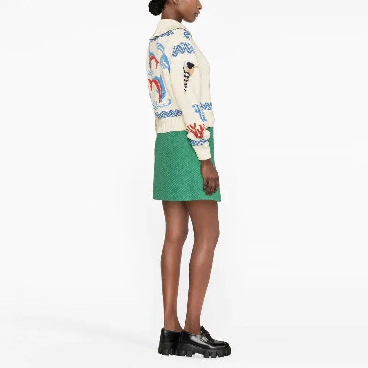 RED VALENTINO Casual Short Skirts Women's Green-2