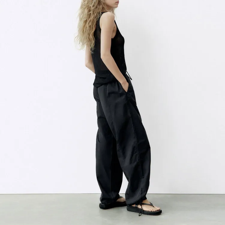 ZARA Casual Pants Women's Black-3