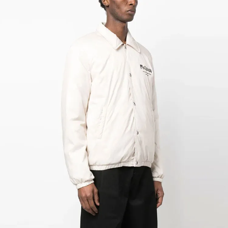 Alexander McQueen Logo Printed Bomber Jacket-2