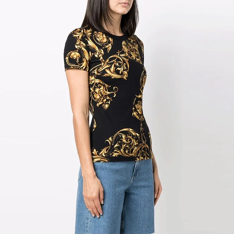 VERSACE JEANS COUTURE T Shirt Women's Black-1
