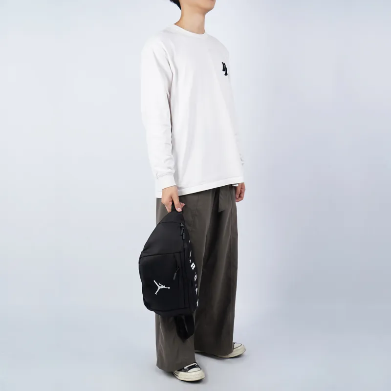 Jordan Fabric Crossbody Bags Fanny Pack Regular Unisex Black-5