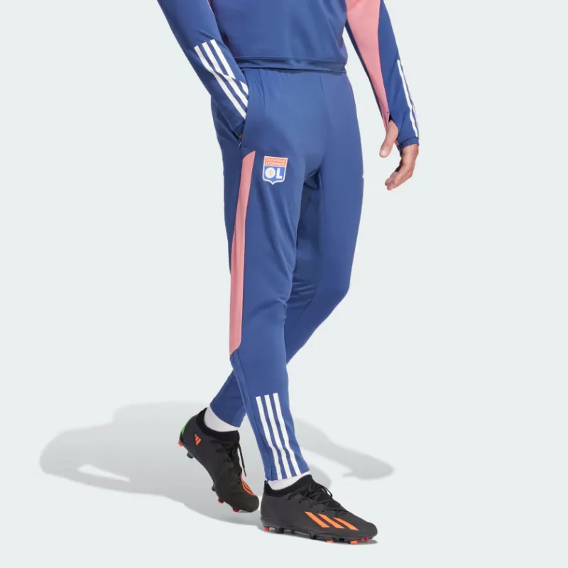 Adidas Olympique Lyonnais Knitted Sweatpants Men Indigo-1