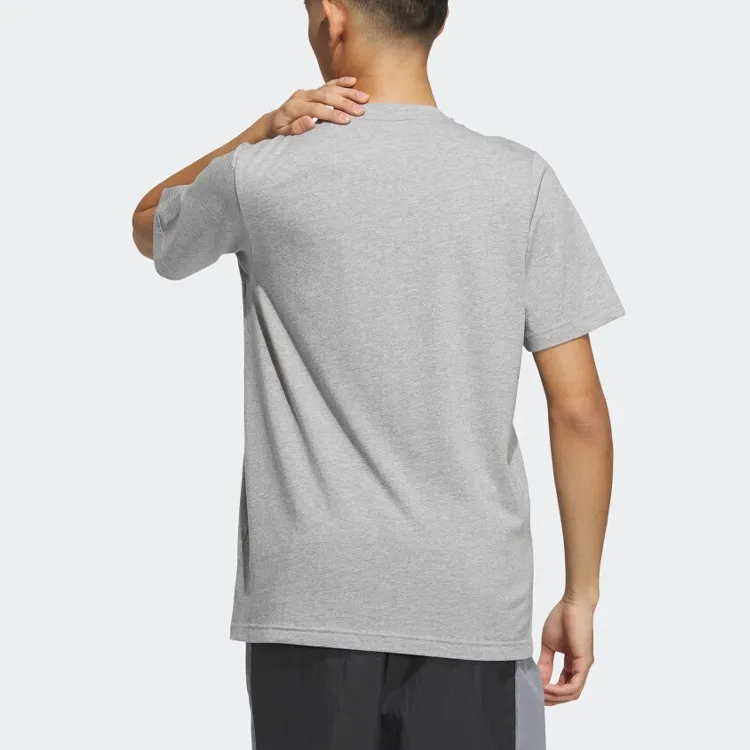 Adidas Neo T Shirts Men Medium Heather Gray-2