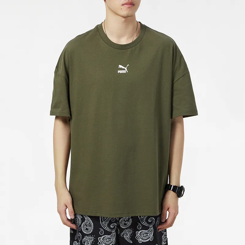 PUMA T-Shirts Men Army Green-2