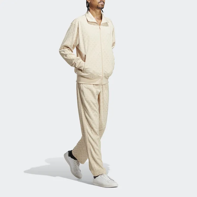 Adidas Originals GRAPHICS MONOGRAM Knitted Sweatpants Men's Ecru-2