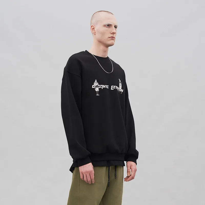 Organic Emotion Crew Neck Loose Fit Regular Sweatshirt Unisex-4
