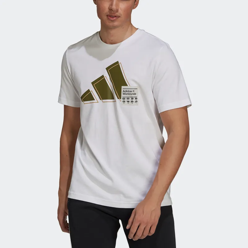 Adidas T Shirts Men White-1