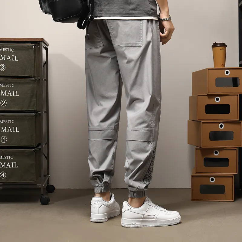 GUKUUL Casual Pants Men's Light Gray-4