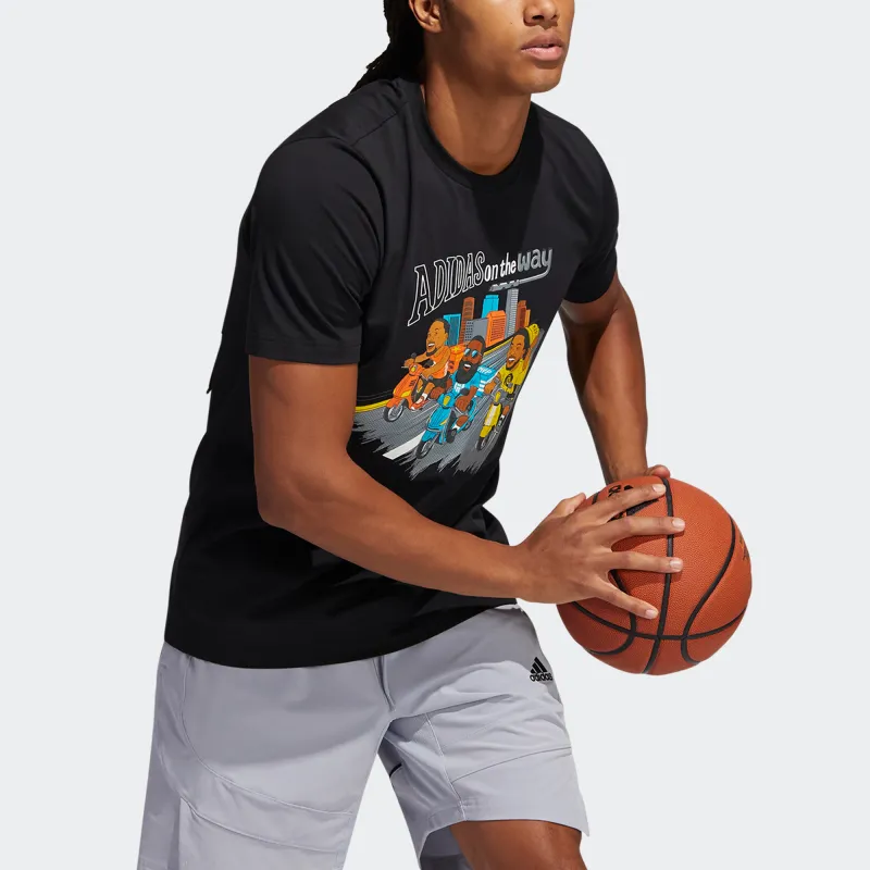 Adidas T Shirts Men Black-3