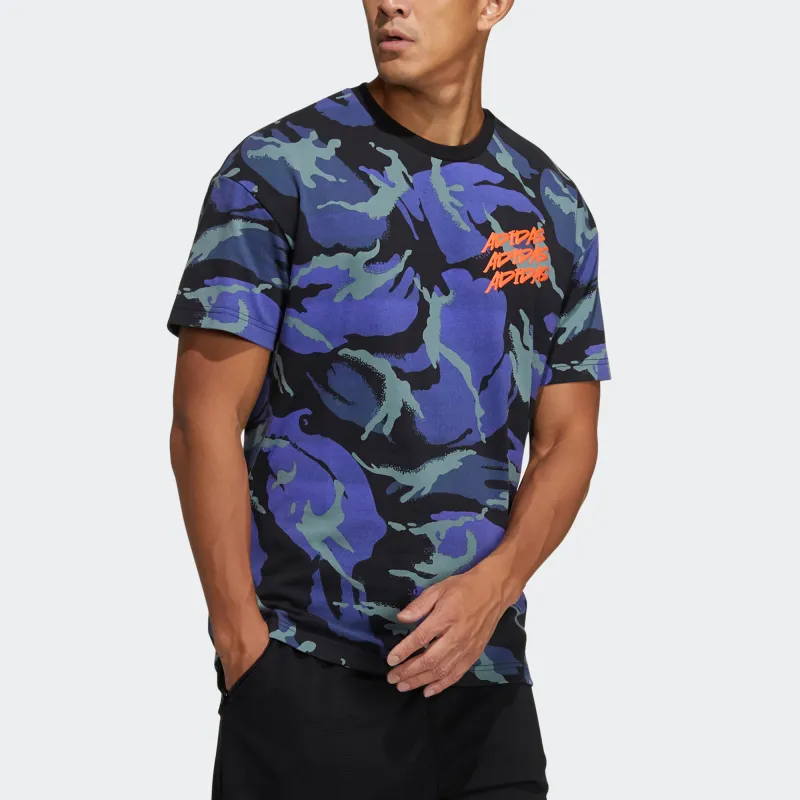 Adidas T Shirts Men Blue-3