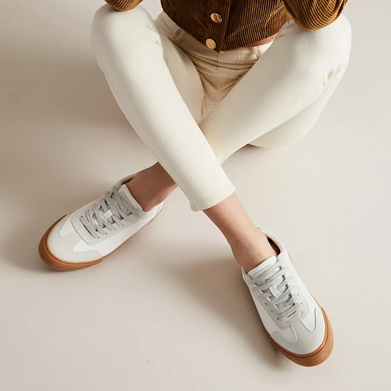 Rockfish Canvas Shoes Women's Low Top White/Caramel-6
