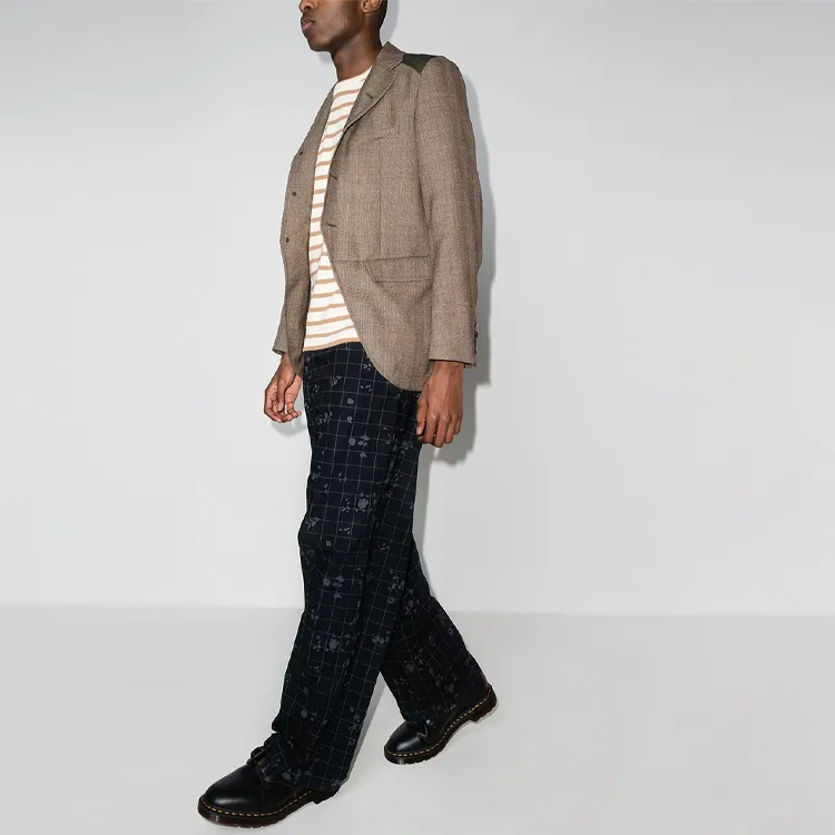 UNDERCOVER Check pattern Loose fit Trousers-3