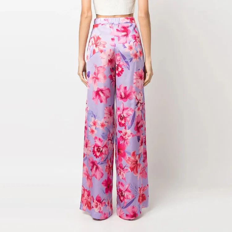 PINKO SS23 Casual Pants Women's Pink Purple-1