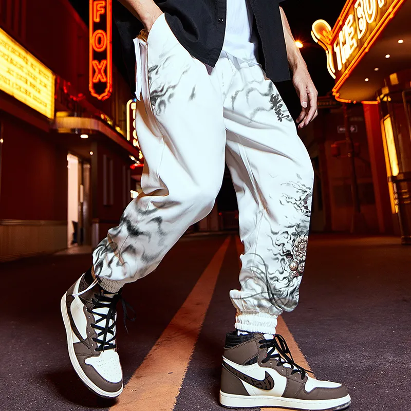 SANSYAS Casual Pants Unisex White-5