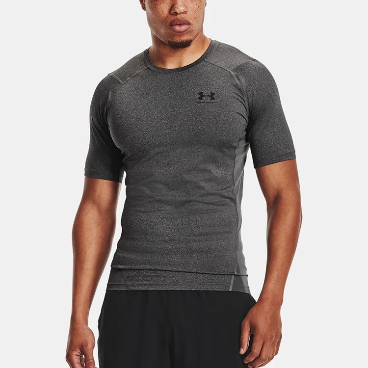 Under Armour HeatGear Fitness Clothing Men Carbon Gray-3