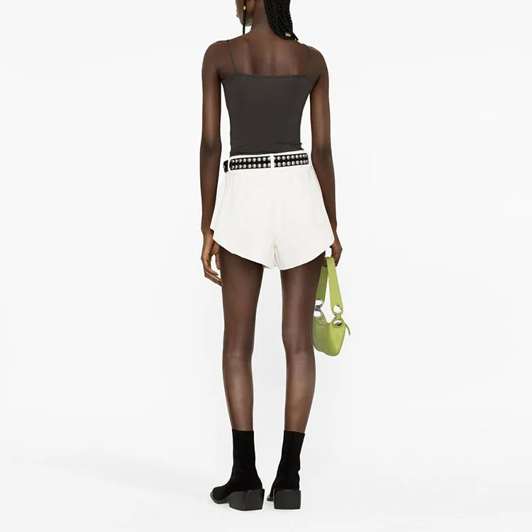 PINKO SS23 Denim Shorts Women's White-2