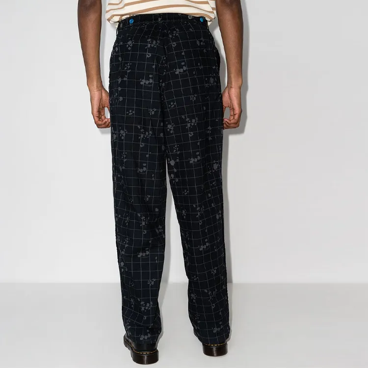 UNDERCOVER Check pattern Loose fit Trousers-2