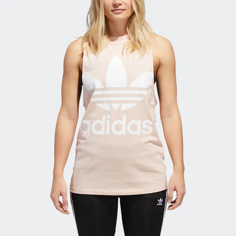 Adidas Originals Trefoil Sleeveless Sports Shirts Women's Pink-2