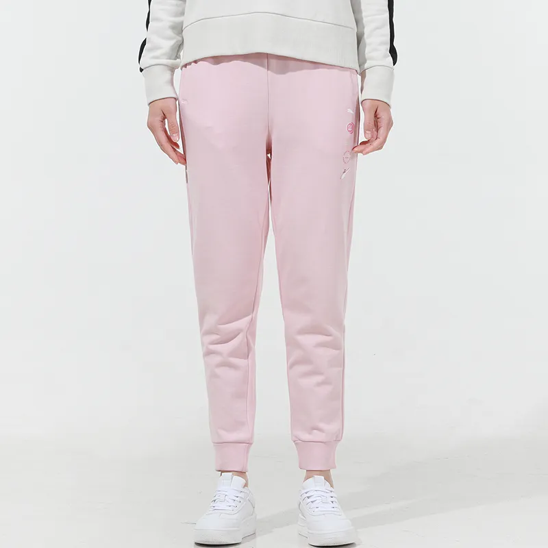 PUMA Knitted Sports Pants Women's Pink-2