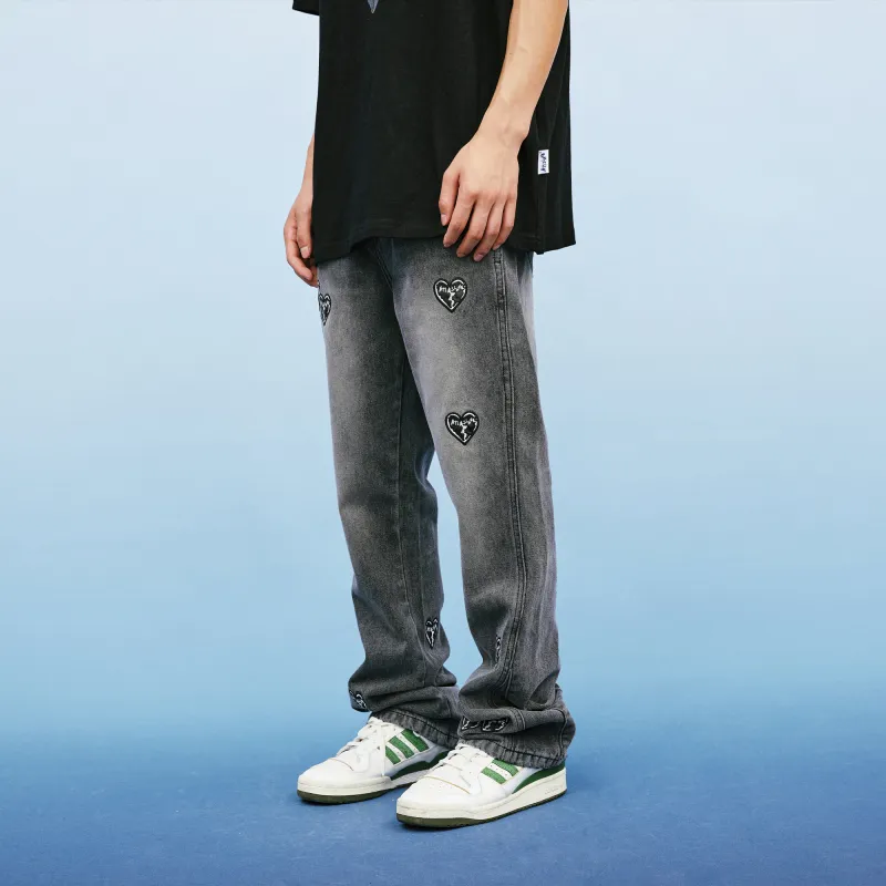 A11SLAVE Flared Pants Moderate Jeans Unisex Black-3