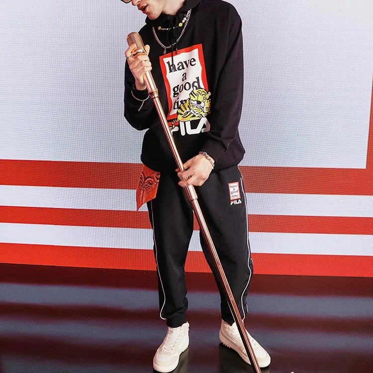 FILA Co branded Year Of The Tiger Collection Sweatshirts Unisex Jet Black-2