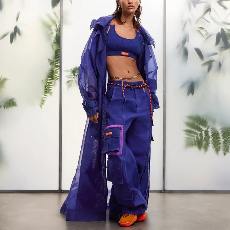 Adidas Ivy Park Twill Cargo Pants Legacy Indigo-2