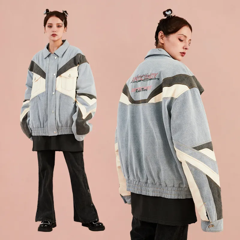 KODAKBLACK Puffer Jackets Unisex Blue-6