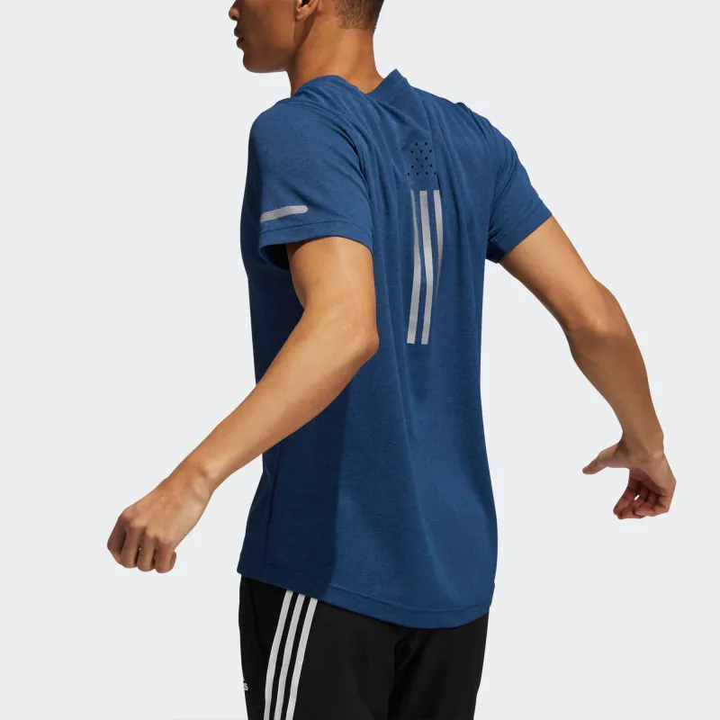 Adidas T Shirt Men's Marine Blue-3