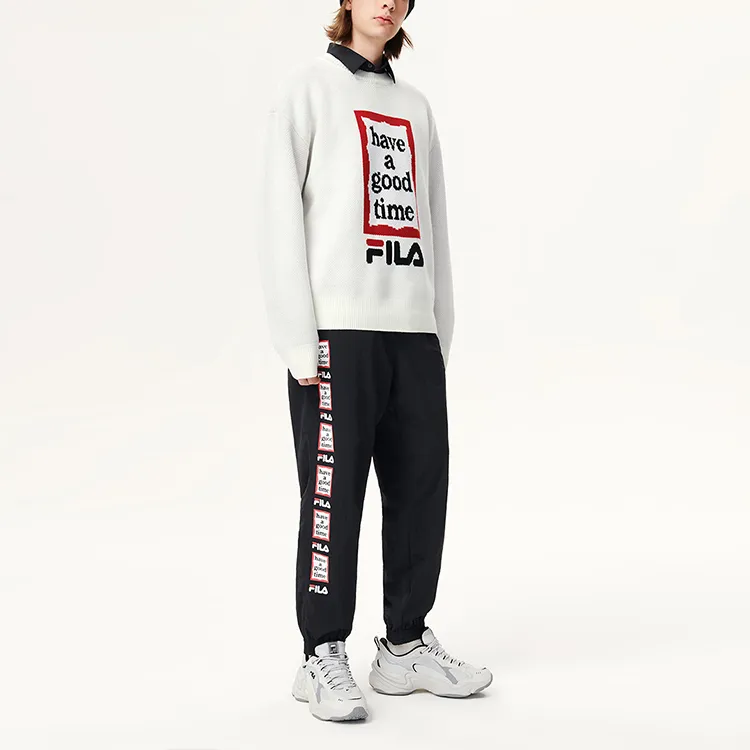 FILA Have A Good Time Collection Sweaters Unisex Vanilla White-4