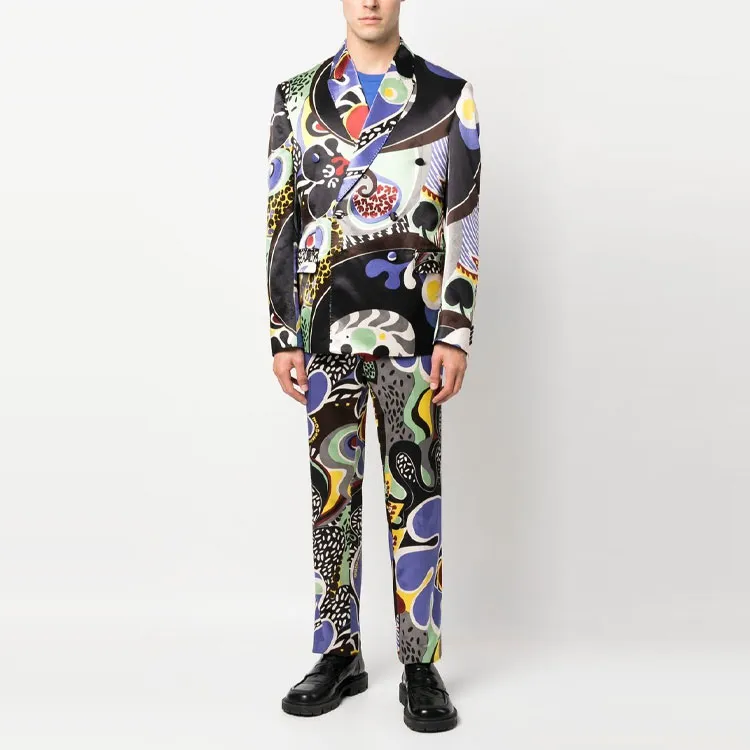 MOSCHINO Business Suits Men Black-2