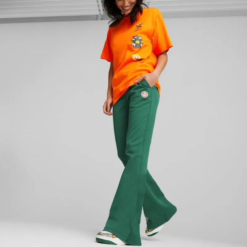 PUMA X Liberty Co-branded SS23 Casual Pants Women's Green-2