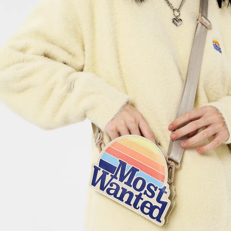 MostwantedLab Plush Shoulder Bag, Crossbody Bag Small Size Unisex Multicolor-3