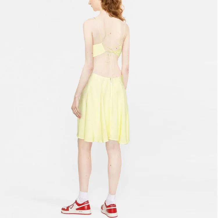 Rotate Sleeveless Dresses Women's Yellow-1