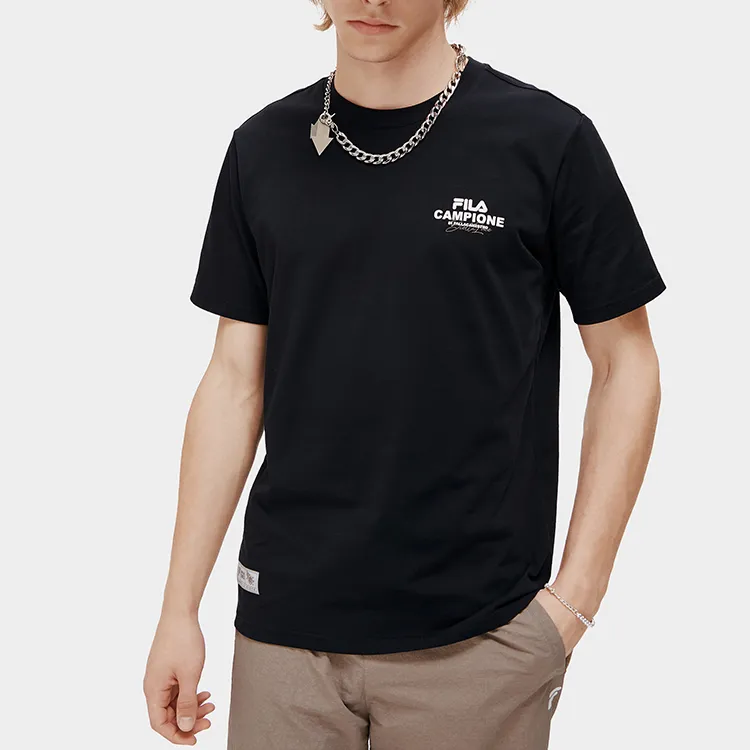 FILA FUSION T Shirt Men's Pitch Black-2