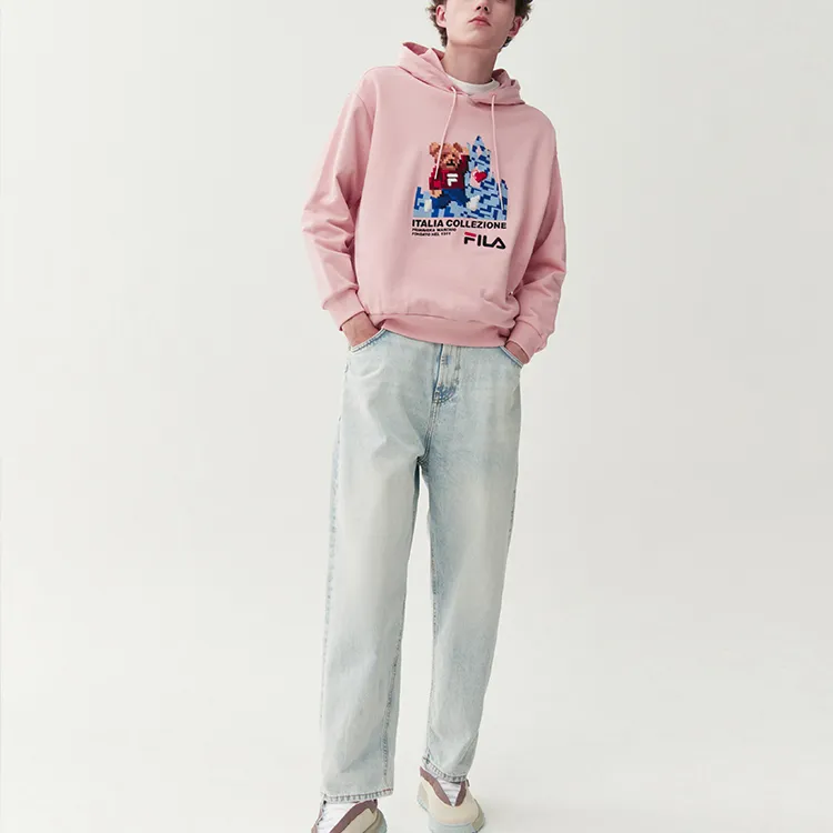 FILA Sweatshirts Unisex Wheat Town Pink-2