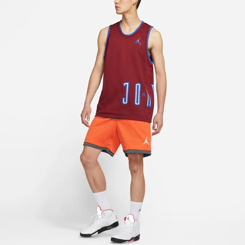 Jordan Basketball Jerseys Men's Burgundy-4