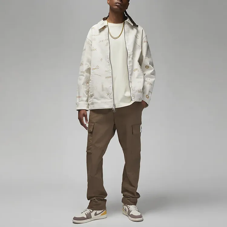 Jordan Flight Heritage Jackets Men White-2