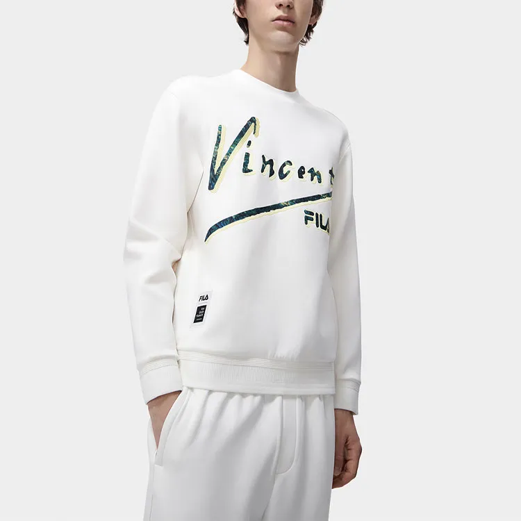 FILA Vincent Van Gogh Sweatshirts Men Cloud White-4