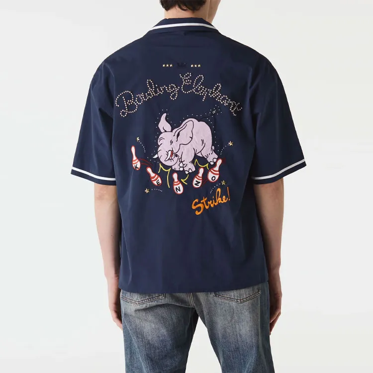 KENZO Bowling Elephant Hawaian Shirt-2