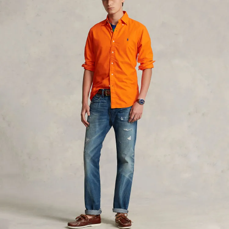 Polo Ralph Lauren Shirts Men Orange-1