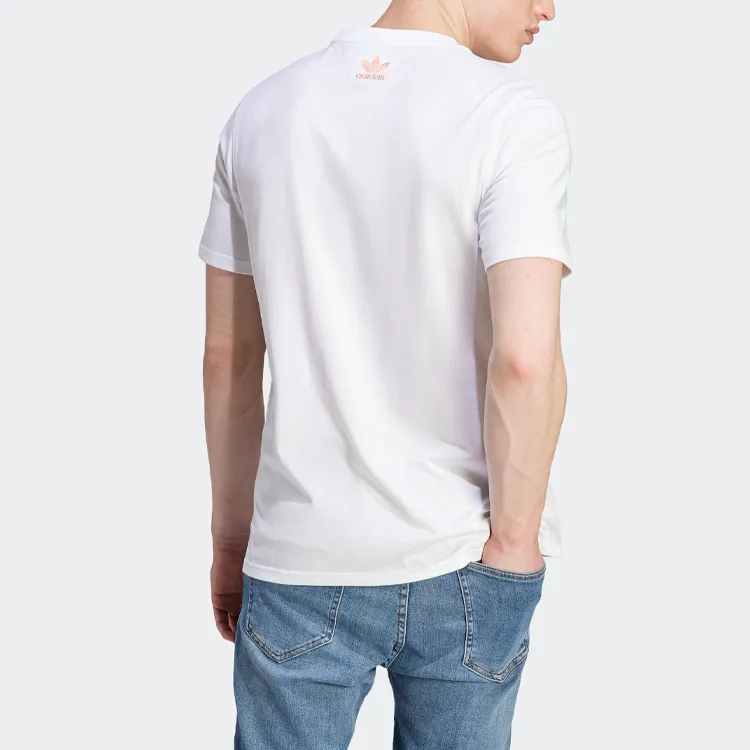 adidas originals Men White Enjoy Summer Graphic Tee-2