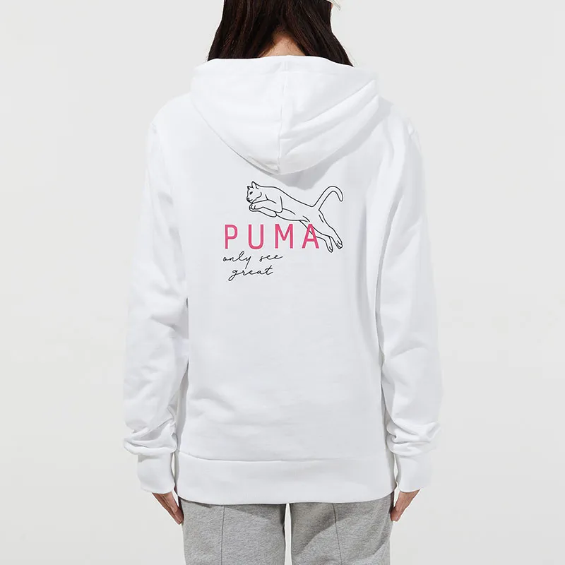 PUMA Sweatshirts Women's White-3