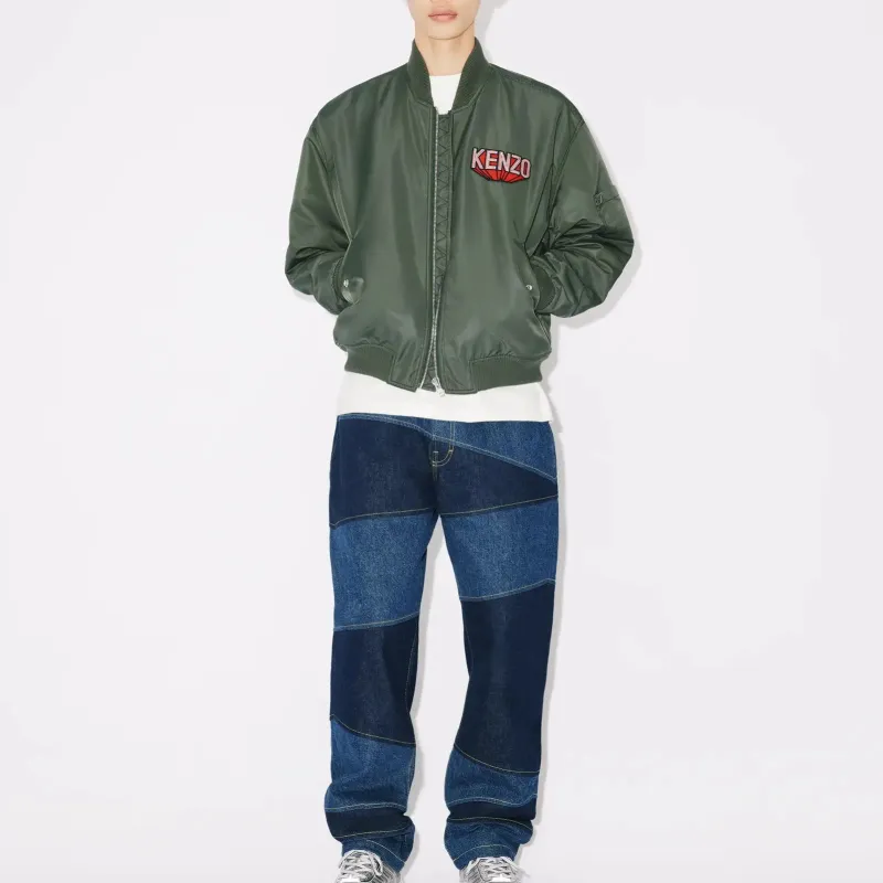 KENZO 3D Logo Zipped Bomber Jacket-4