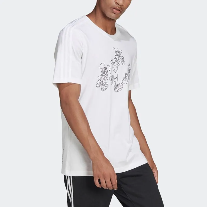 Disney X Adidas Originals T Shirts Men White-1