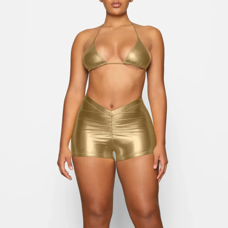Skims Swimming Shorts Women's Light Gold-1