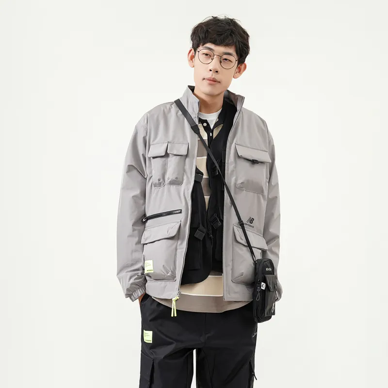 New Balance Jackets Coats Men's Gray-3