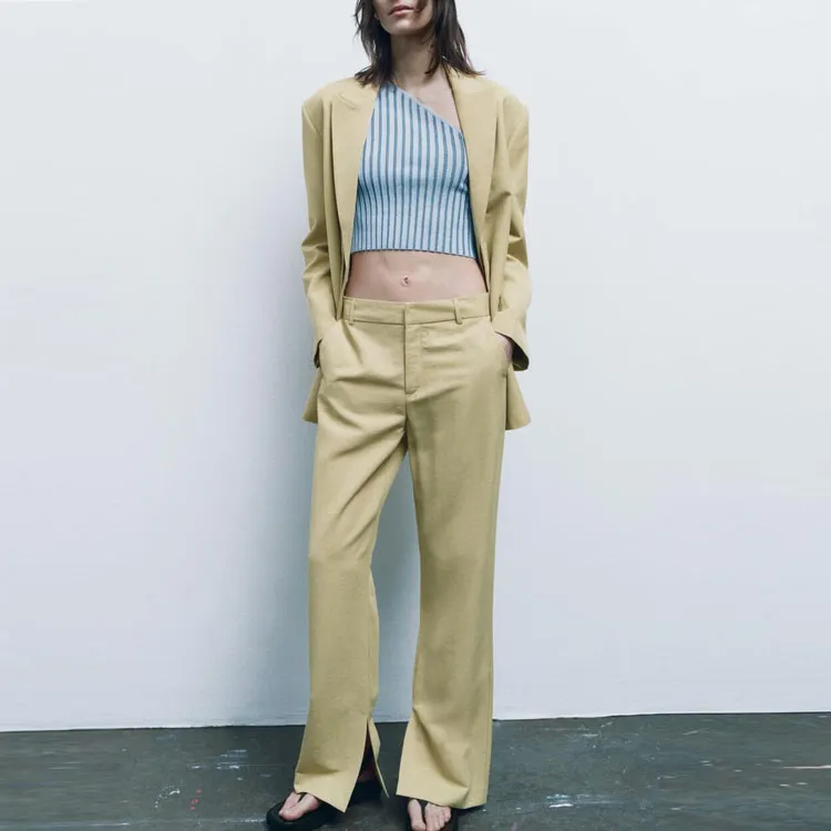 ZARA Business Suits Women's Mustard-2