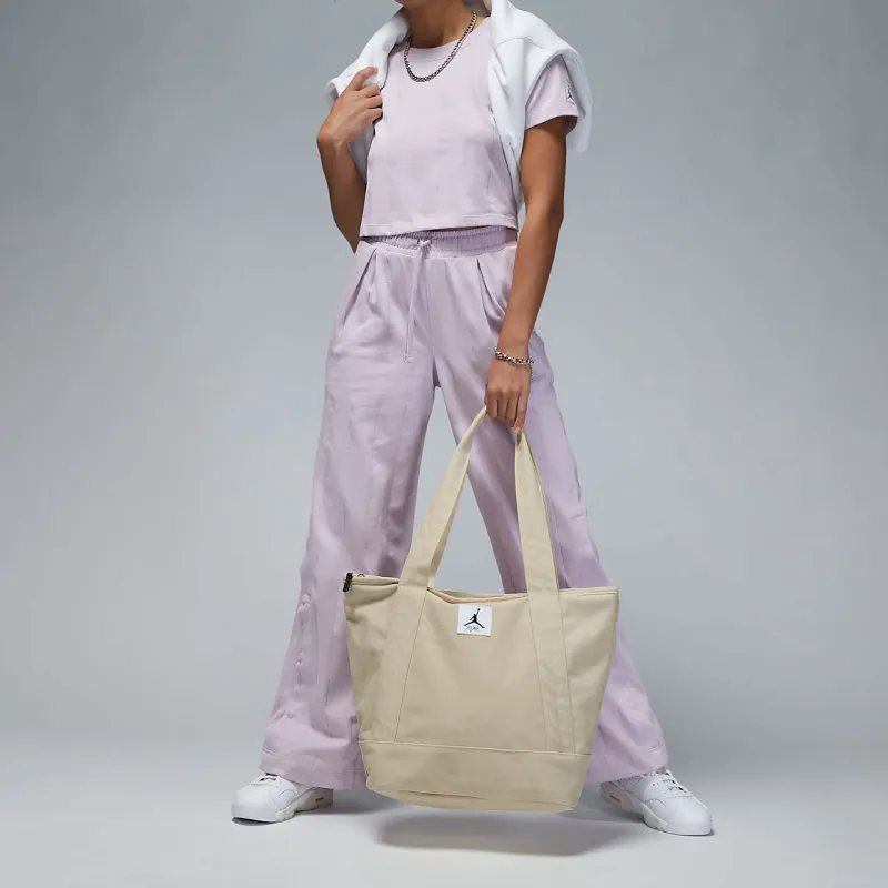 Jordan Polyester Tote Bag Shopping Bag Shoulder Bag Handbag Regular Women's Beige-5