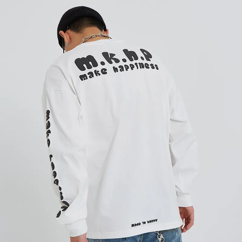 MAKE HAPPINESS T-Shirt Unisex White-2